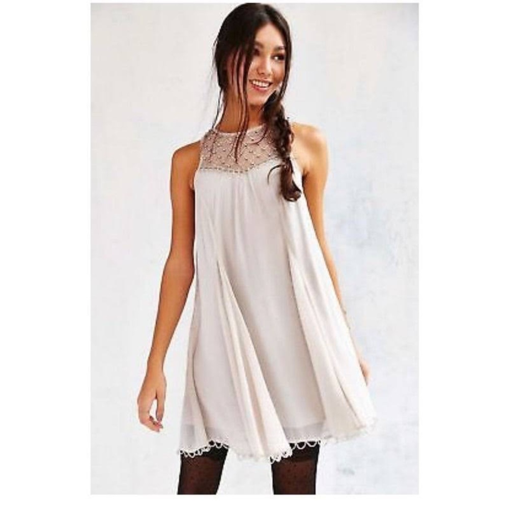 Kimchi Blue Beaded Glynda Trapeze Mini Dress